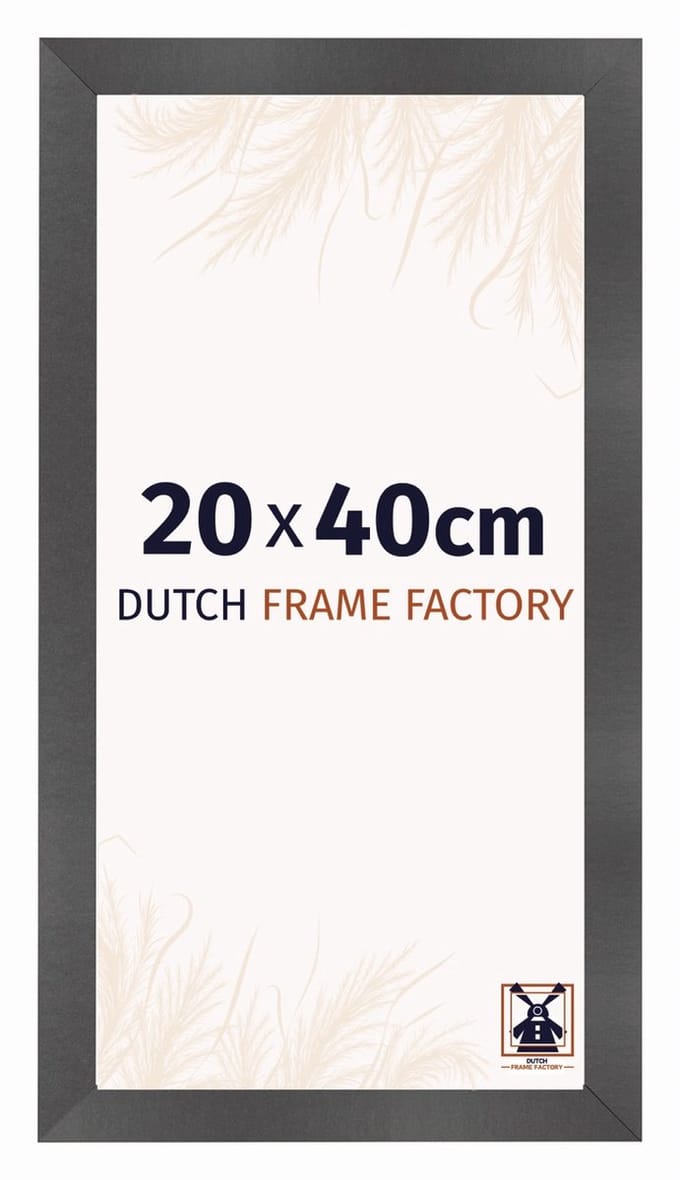 Fotolijst 20x40 cm - MDF - Zwart Mat - Praag
