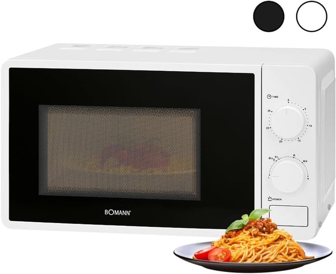 Magnetron met oven - Compacte oven - Snel maaltijden - 6 vermogensstanden - 20 liter inhoud - Wit