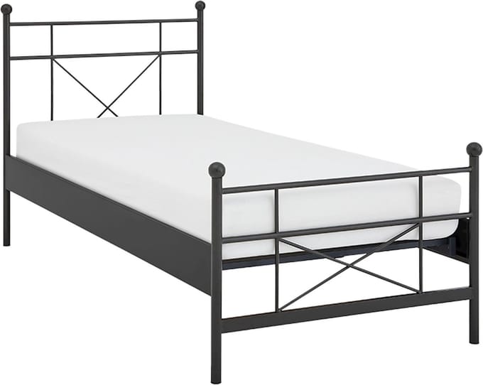 Maxi Bed Milano 1-persoons - 90 x 210 cm - antraciet