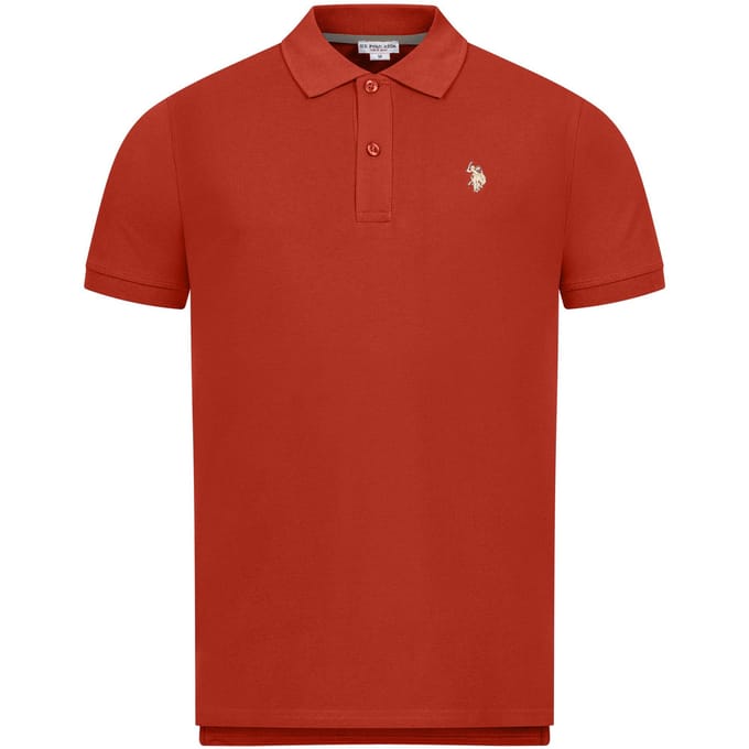 U.S. Polo Assn. heren basic poloshirt met korte mouwen en stretch