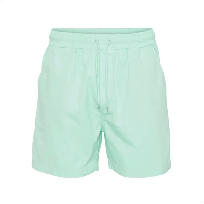 Twill Short broek Colorful Standard Organic light aqua