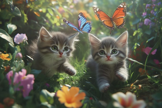 Extra Grote A1 Kitten Poster