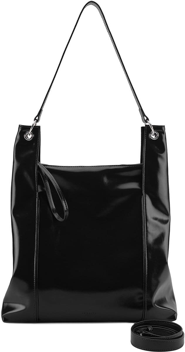 SEIDENFELT MANUFAKTUR schoudertas Delary Hobo Bag Black zwart