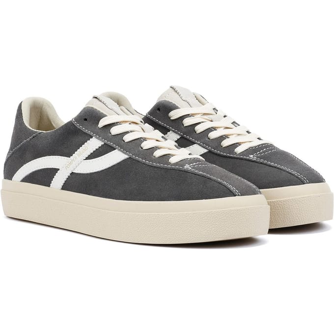 Pompeii Dart Heren Sneakers Van Suède In Het Grijs