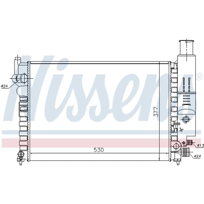 Radiator, motorkoeling NISSENS 61230