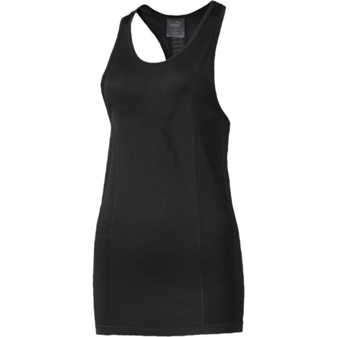 PUMA evoKNIT Seamless Tank Shirt Dames - Puma Black - Maat S