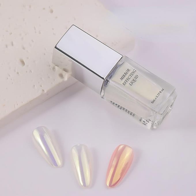 5ml Magic Chrome Vloeibaar Aurora Poeder Metallic Spiegeleffect Nagellak DIY Nail Art Decoratie