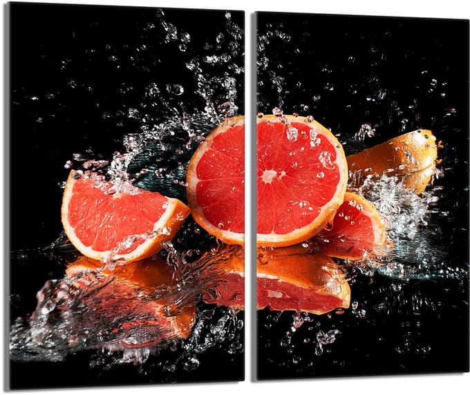 TMK ArtDeko - Glasplaat - Bescherming - 30x52 - Grepfruitsmotief