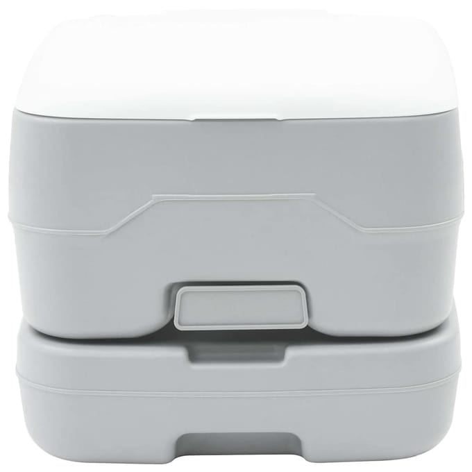 vidaXL Camping Toilet Grijs en Wit 41,5 x 36,5 x 30 cm Polyetheen