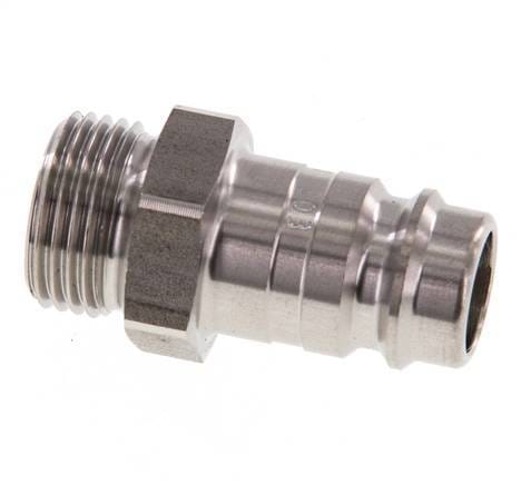 RVS DN 10 Luchtkoppeling Insteeknippel G 3/8 inch Buitendraad - CLP10-M-S-P-038