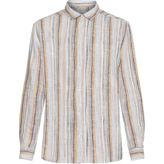 Shirt met lange mouwen KnowledgeCotton Apparel Loose Stripe
