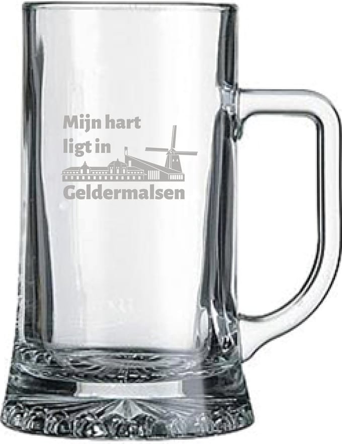 Gegraveerde bierpul 50cl Geldermalsen