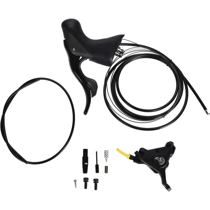 Campagnolo versteller Chorus 12V Hydraulisch Disc Flat Mount links carbon 160mm zwart