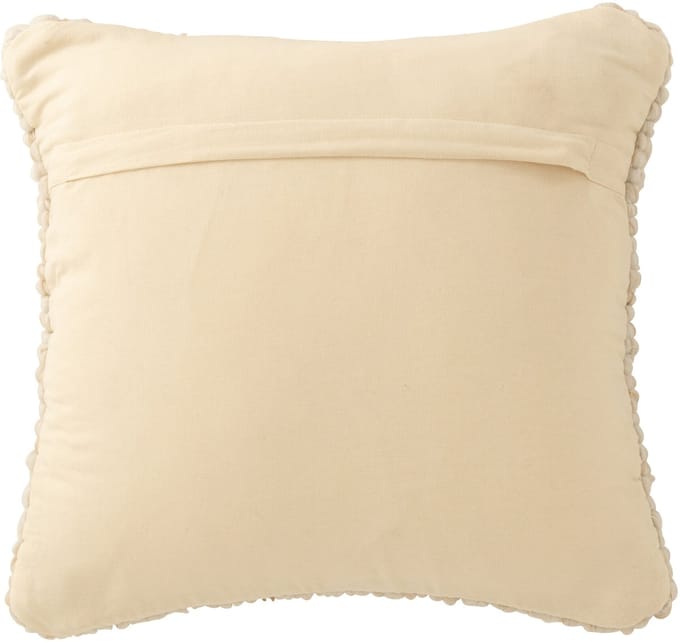 J-Line kussen Geweven - polyester - ecru