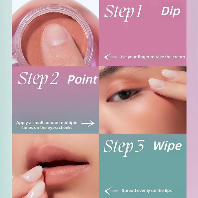 Uhue - Eye Lip & Cheek Multi-Use Cream - 6 Colors #UF06 Twilight Orange - 7g