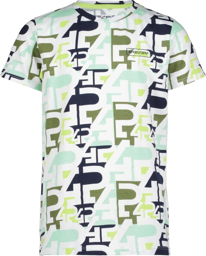 4PRESIDENT T-shirt jongens - Logo AOP - Maat 98