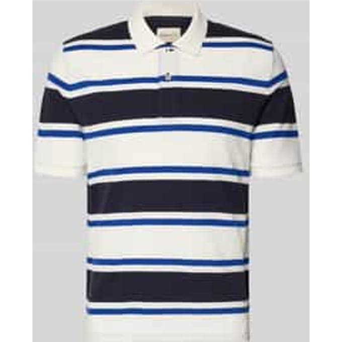 Gant overhemd printje schelpen beige korte mouw