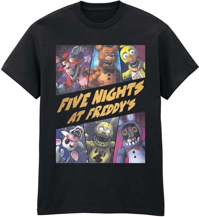 Five Nights at Freddy’s T-Shirt Characters S