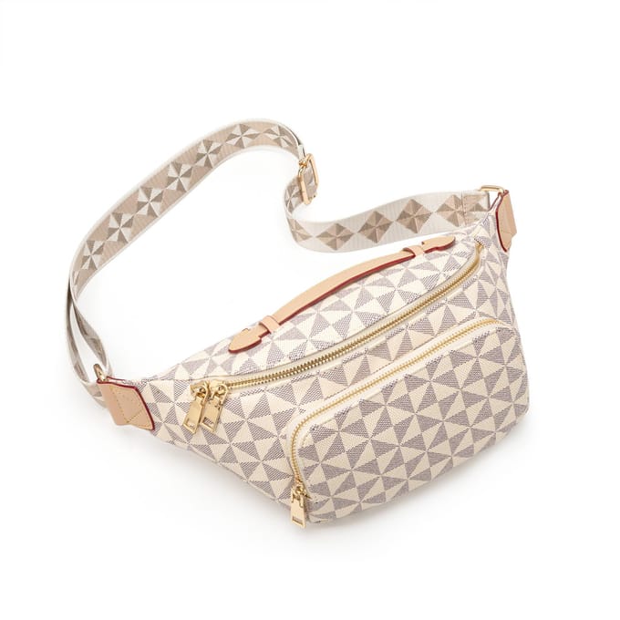 Mode Heuptas Dames Print Retro Europa en Amerika Casual Dames white