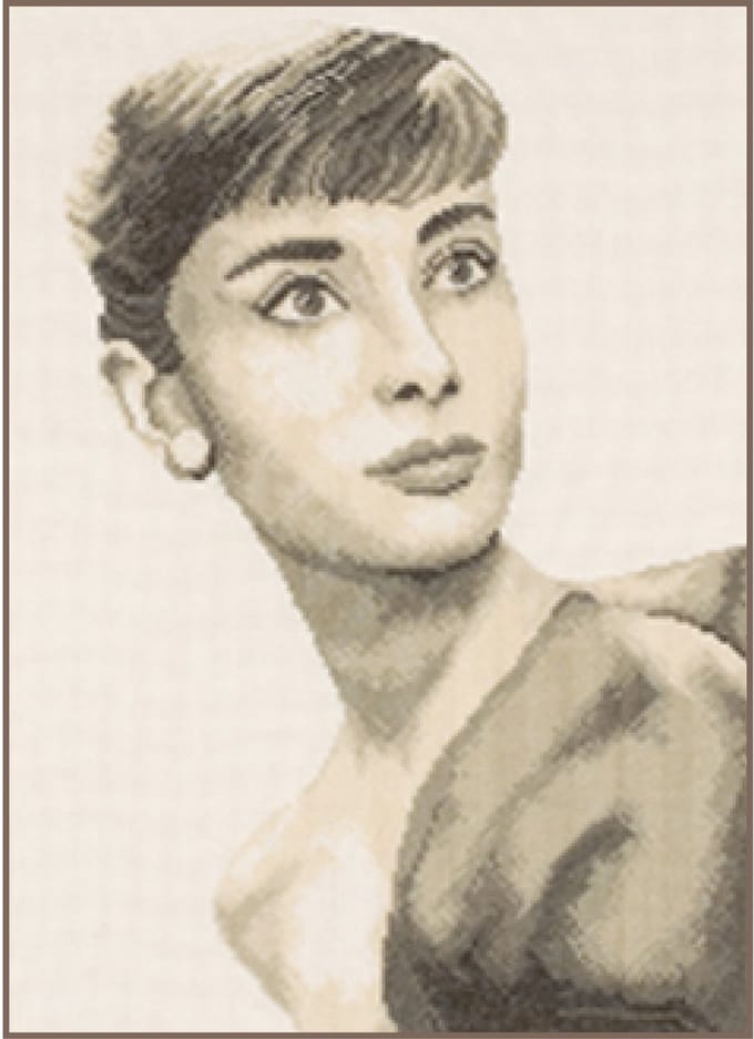 Lanarte - Telpakket kit - Sepia - Audrey Hepburn - PN-0008093