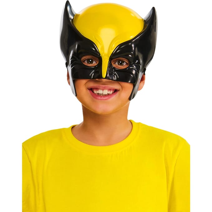 X-Men 97 Kinderen/Kids Wolverine 1/2 Masker One Size zwart/geel