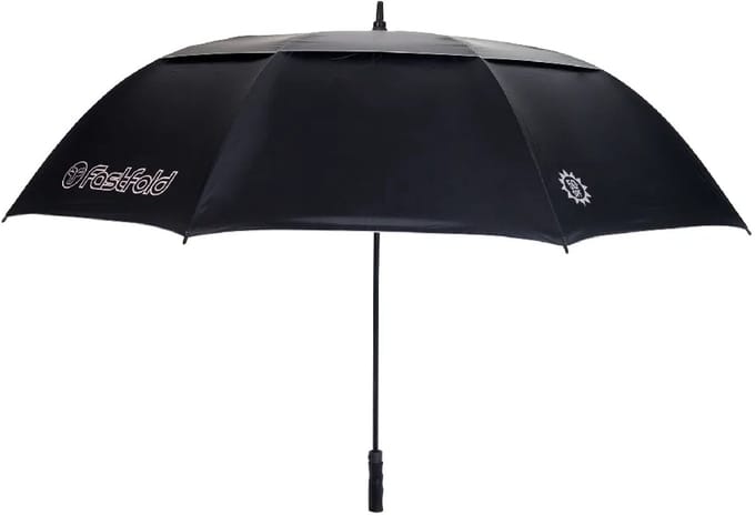 FastFold Double Canopy High End Golfparaplu - Zwart
