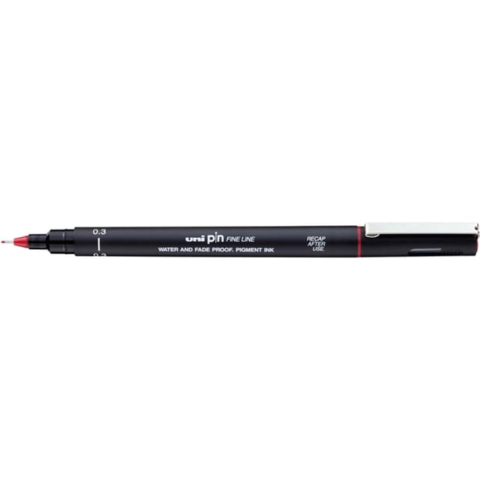 Fineliner Uni-ball Pin 0,3mm rood