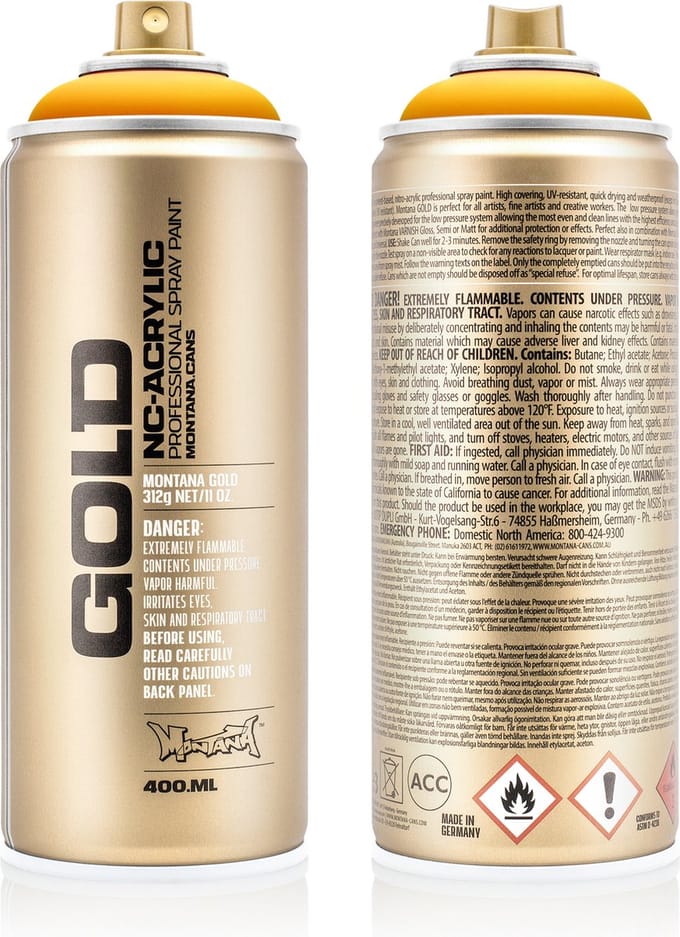 Montana GOLD G1230 Yolk spuitbus 400ml