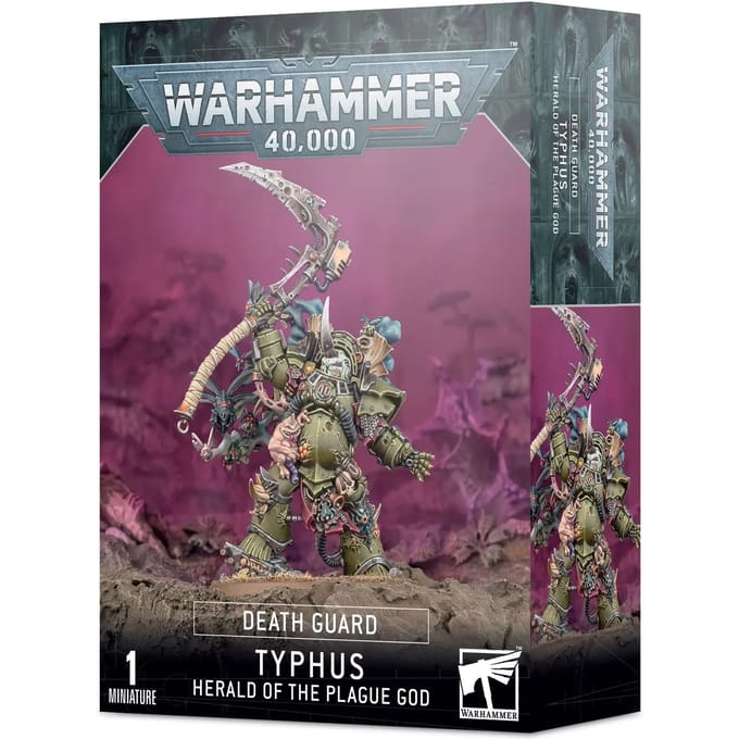 Beeldje Games Workshop Warhammer 40k - Death Guard Typhus : Typhus - Héraut du Dieu de la Peste