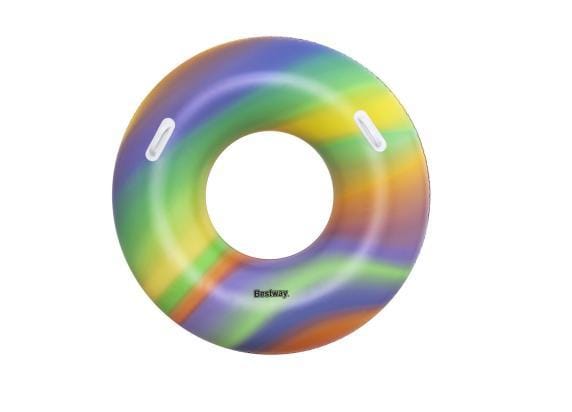 Bestway Rainbow Swim Tube zwemring 114cm Opblaasbaar speelgoed