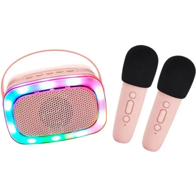 Draadloze microfoon met licht voor kinderen Lalarma Copenhagen Karaoke Party