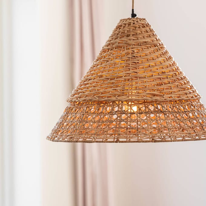 PR Home Pune hanglamp met rotan kap