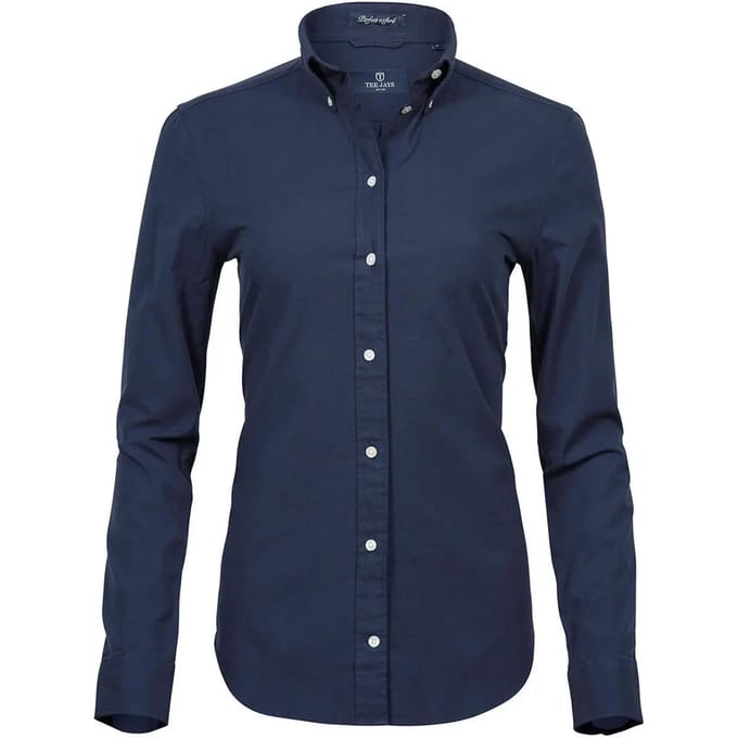Tee Jays - WomenÂ´s Perfect Oxford Shirt - Navy maat M