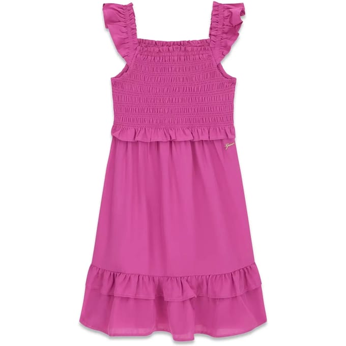Poplin jurk voor meisjes Guess