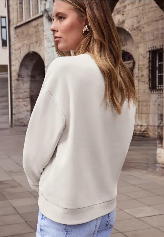 Cosy sweatshirt met leo hartje
