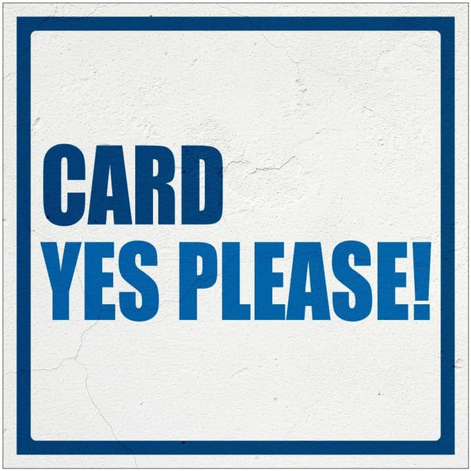 Card yes please bord | Forex Re materiaal | 30 x 30 cm
