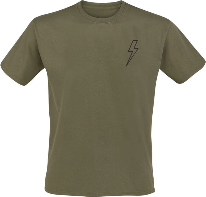 AC/DC High voltage Heren T-shirt - olijf - 3XL
