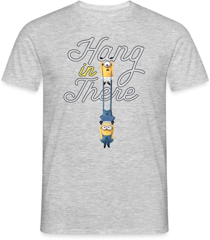 Minions Carl And Phil Hang In There T-Shirt Heren
