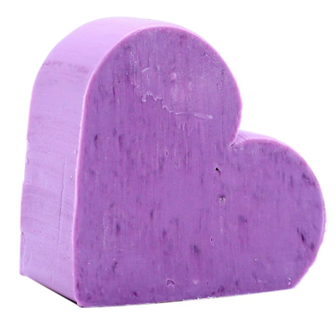 Gastenzeepjes Lavender hartvormig - 12 stuks
