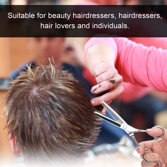 404 Staal Haar Pony Knippen Uitdunnen Schaar Kappersaccessoire voor Kappers Haarliefhebbers white