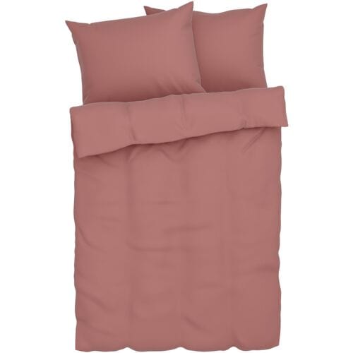 LIVARNO HOME Muslin beddengoed, met 2 kussenslopen (Lichtroze)