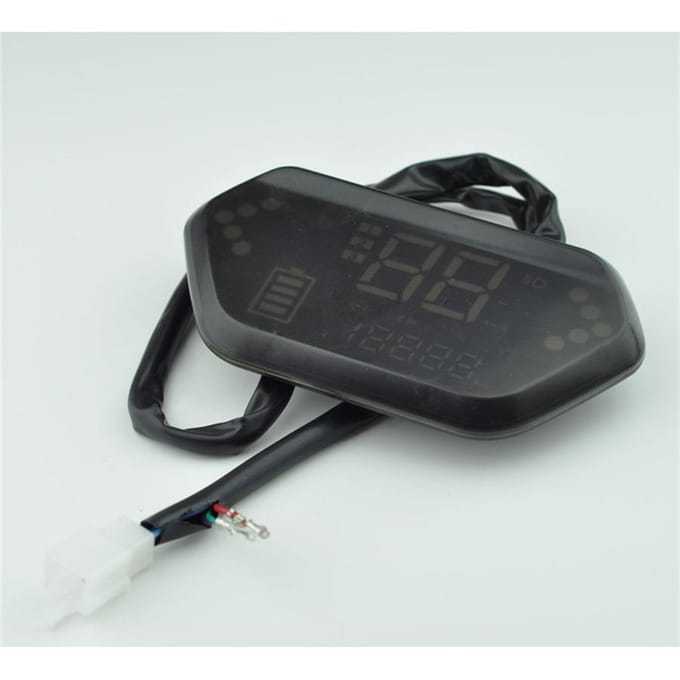 36V 48V 60V LCD Digitale Elektrische Fiets E-Bike Snelheidsmeter Batterij Indicator77 black
