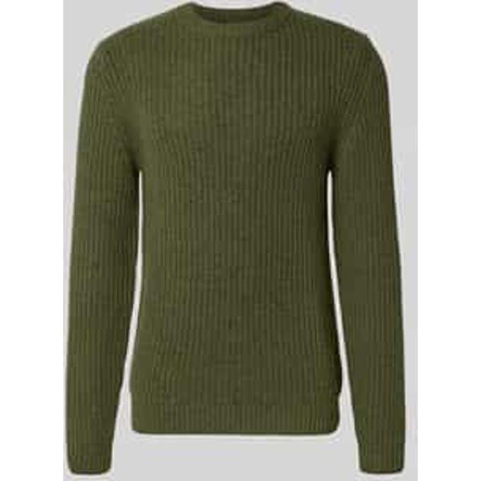 Gebreide pullover van wolmix met ronde hals