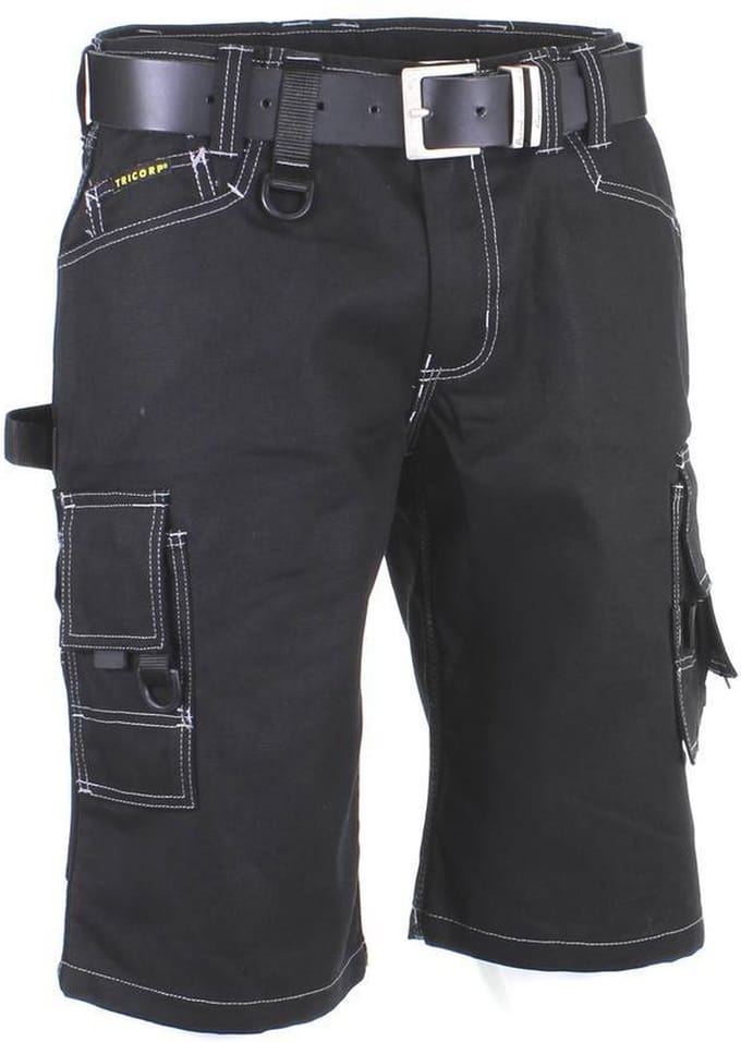 Tricorp Worker Canvas kort - 502006  - Zwart - maat 42