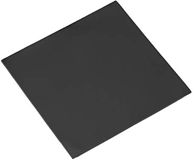 Siliconen Thermoblok voor Processor - 100 x 100 x 2 mm - Zwart