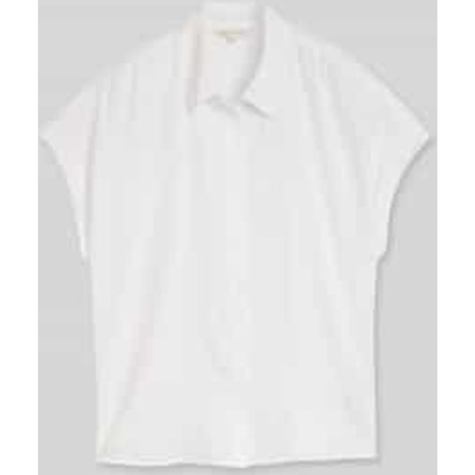 Tom Tailor - Losvallende blouse met linnen - Maat 44 - White