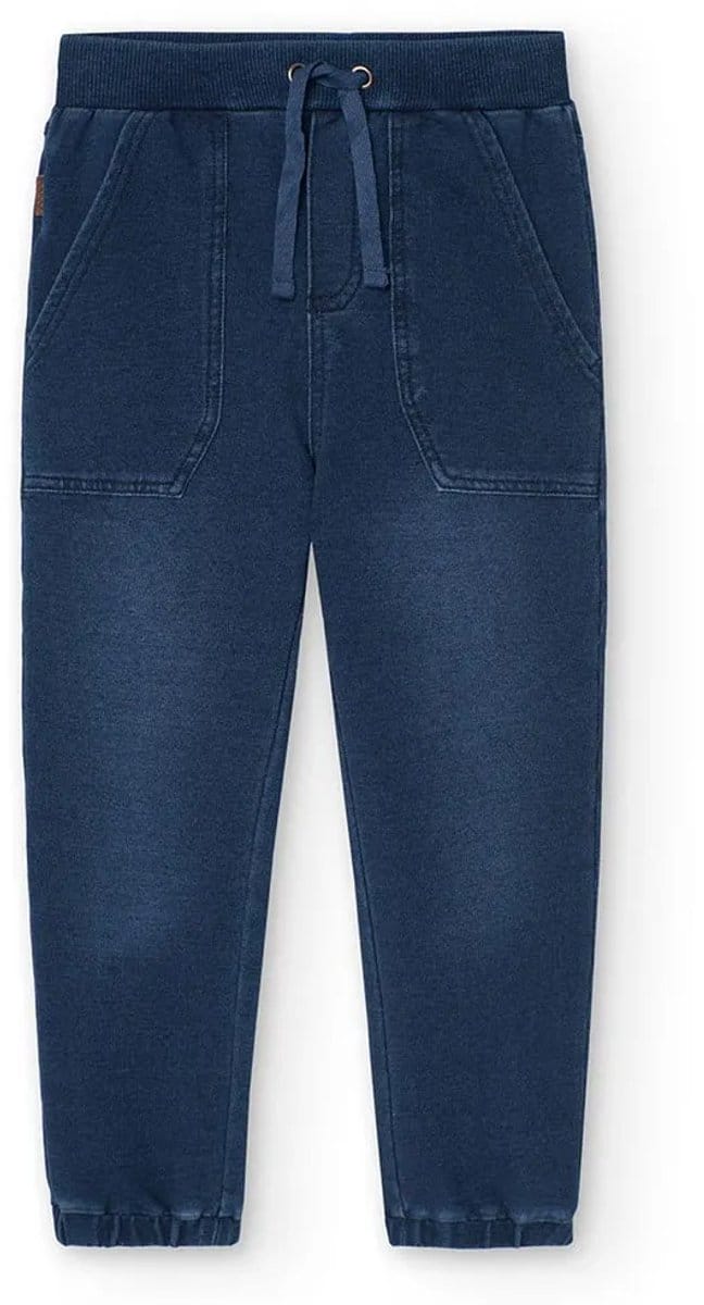 Boboli Fleece Denim Broek Blauw 6 Years Kinderen