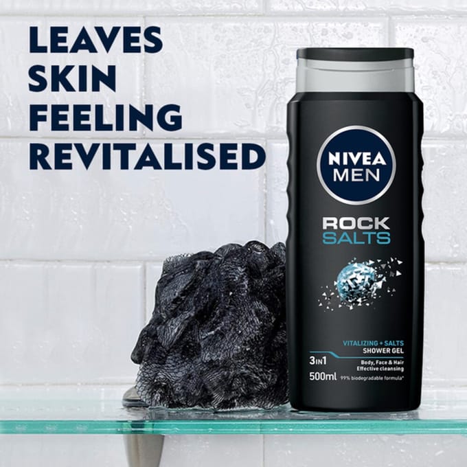 NIVEA Men Rock Salts Douchegel - 500 ml
