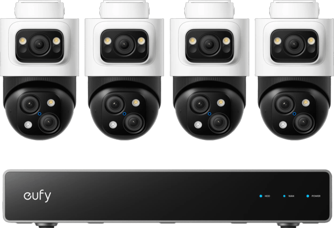 Eufy PoE NVR Security System S4 Max E8E00322 IP-Netwerk-videorecorderset Kabelgebonden, LAN 3840 x 2160 Pixel