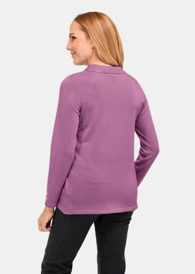 Polopullover - paars - Gr. 46 van Goldner Fashion